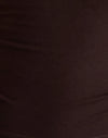 Maglia in rayon marrone cioccolato