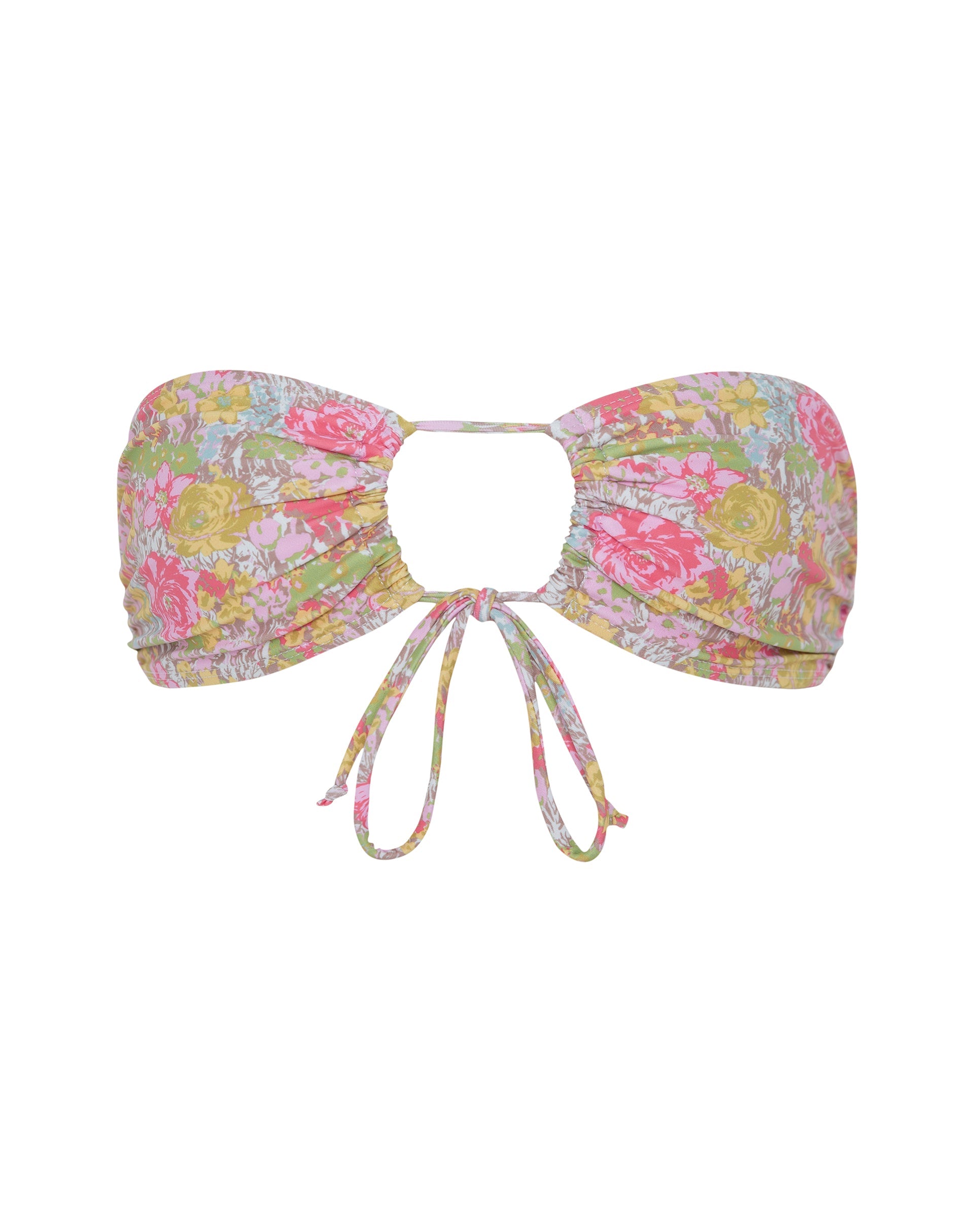 Immagine di Racola Bikini Top in rosa astratto floreale Swim