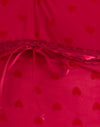  Cuore rosso in maglia floccata