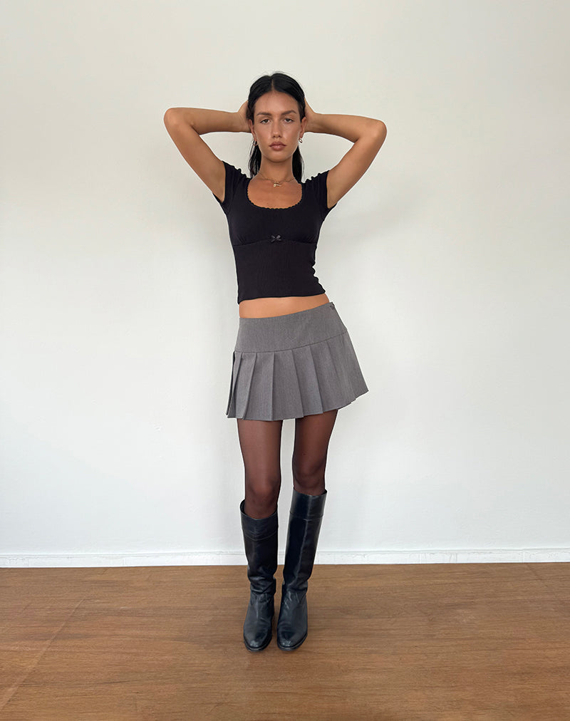 Immagine di Rada Top in Rib Black