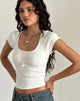 Immagine di Rada Top in Rib Off White