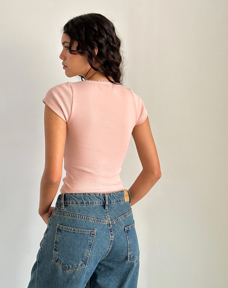 Immagine di Rada Top in Rib Pink Lady