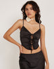 immagine di Rahela Top in Satin Black