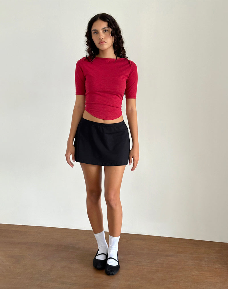 Immagine di Ralda Curved Jersey Tee in rosso Adrenaline