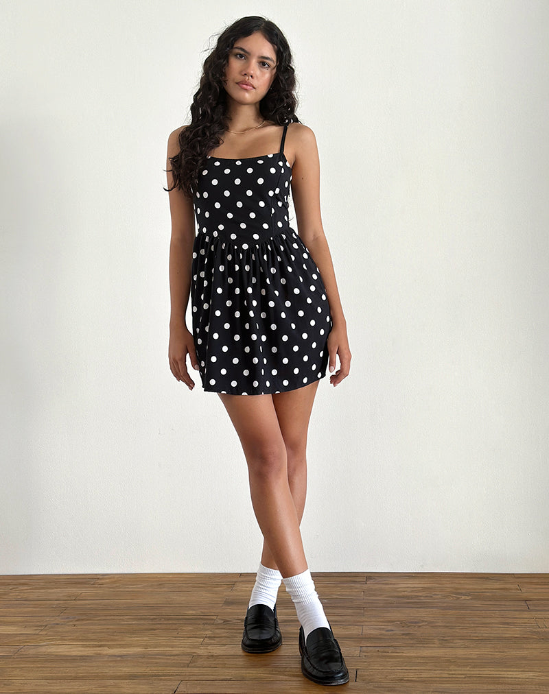 Immagine di Ramana Mini Dress in 80s Polka Nero