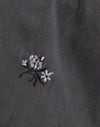 Ricamo floreale Charcoal
