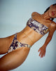 immagine di Farida Bikini Bottom in Abstract Butterfly Gold