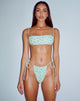 immagine di Leyna Bikini Bottoms in Ditsy Flower Lime Blue