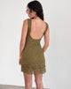 Immagine di Renata Mini Dress in verde muschio strutturato