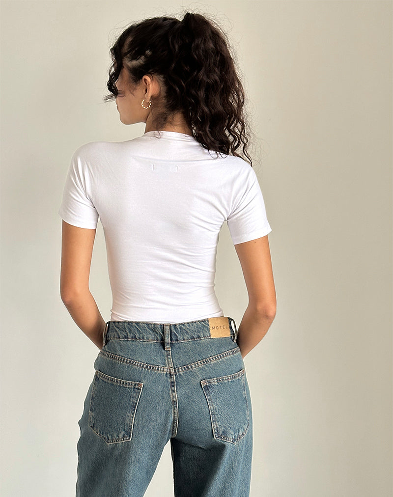 Immagine di Reqla Top bianco con pizzo
