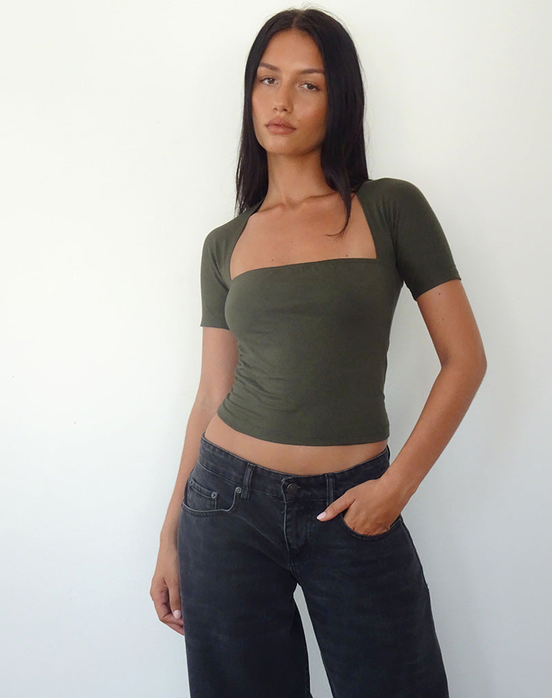 Immagine di Requa Crop Top in Olive