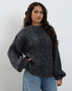 immagine di Amieta Knitted Jumper in Shadow Grey