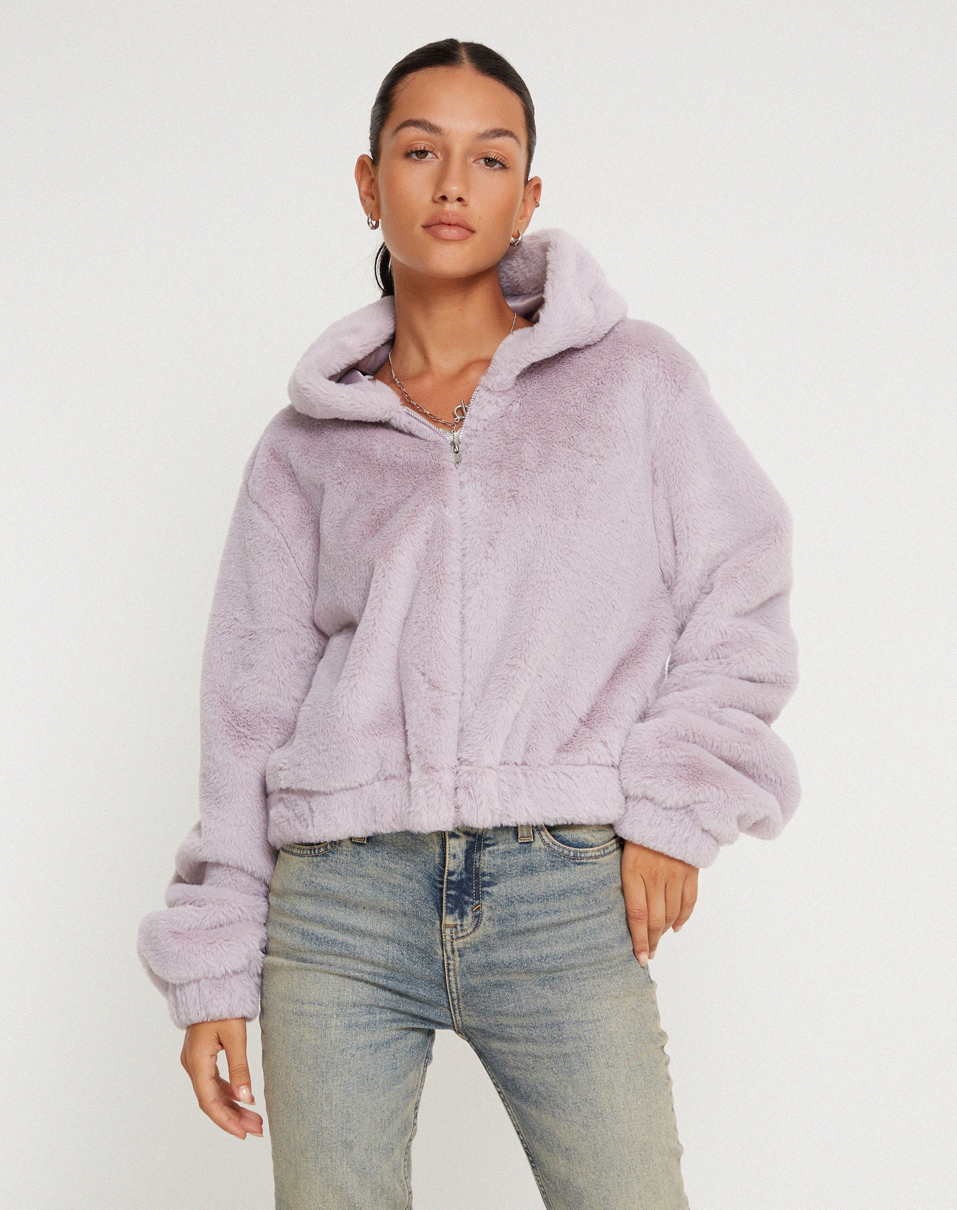 Immagine di Banowa Zip Up Jacket in Lilac