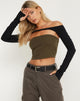 immagine di Eloa Shrug Top in nero