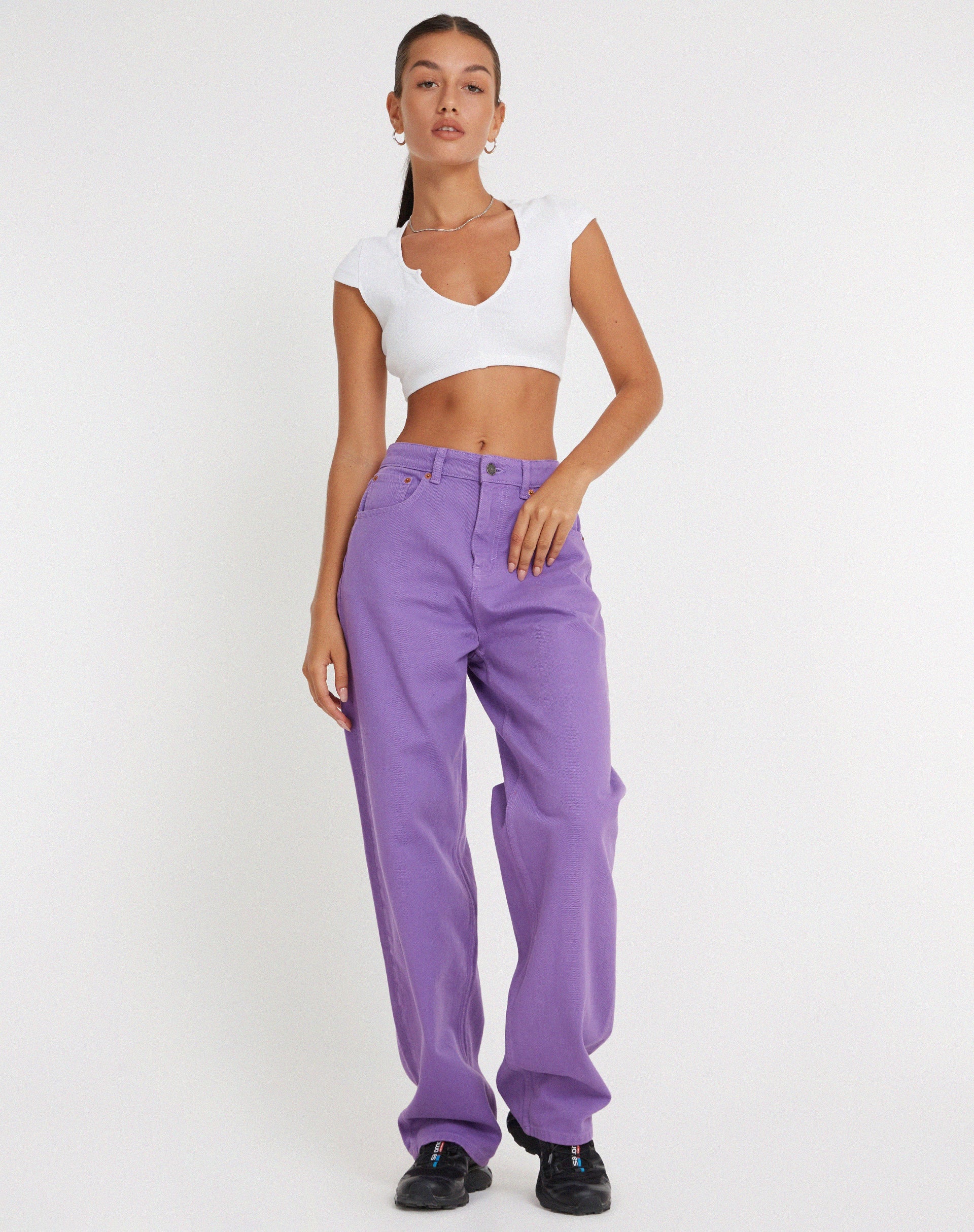 Jeans Parallel in viola