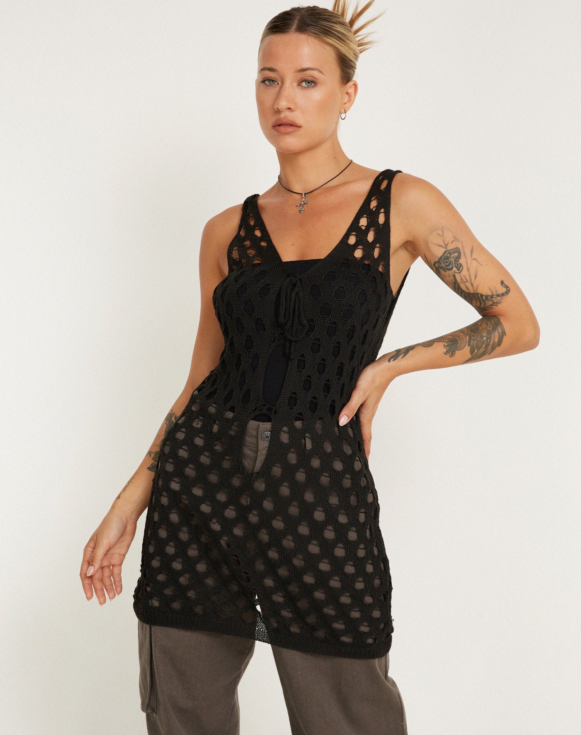 immagine di Ryushi Mini Dress in nero