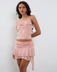 Immagine di Chira Asymmetric Cami Top in Shadow Floral Pink