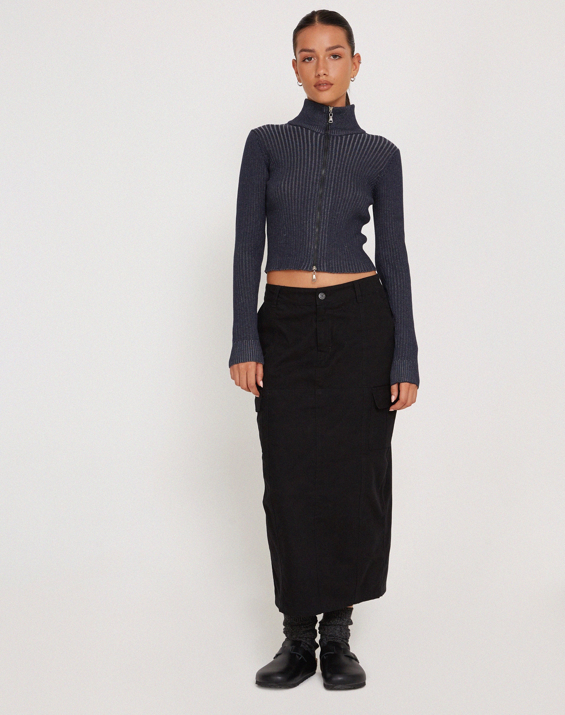 Immagine di Tuzifa, maglione cropped in navy