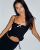 immagine di Revonda Corset Top in nero