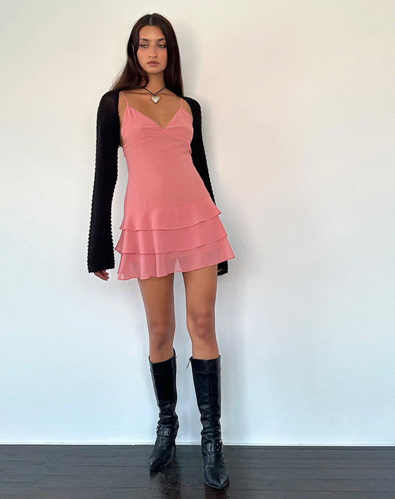 Immagine di Riasi Mini Abito in Chiffon Blush