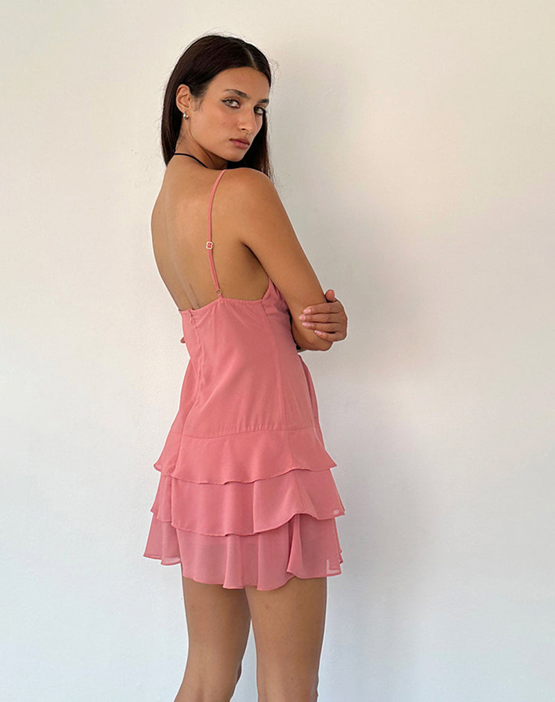 Immagine di Riasi Mini Abito in Chiffon Blush