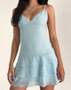 Immagine di Riasi Mini Dress in chiffon blu baby