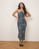Immagine di Ribka Midi Dress in verde botanico sbiadito