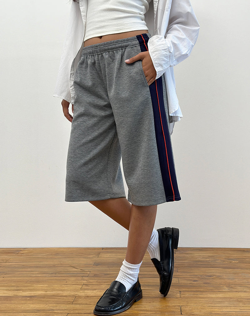 Pantaloncini Ridley a righe laterali in grigio
