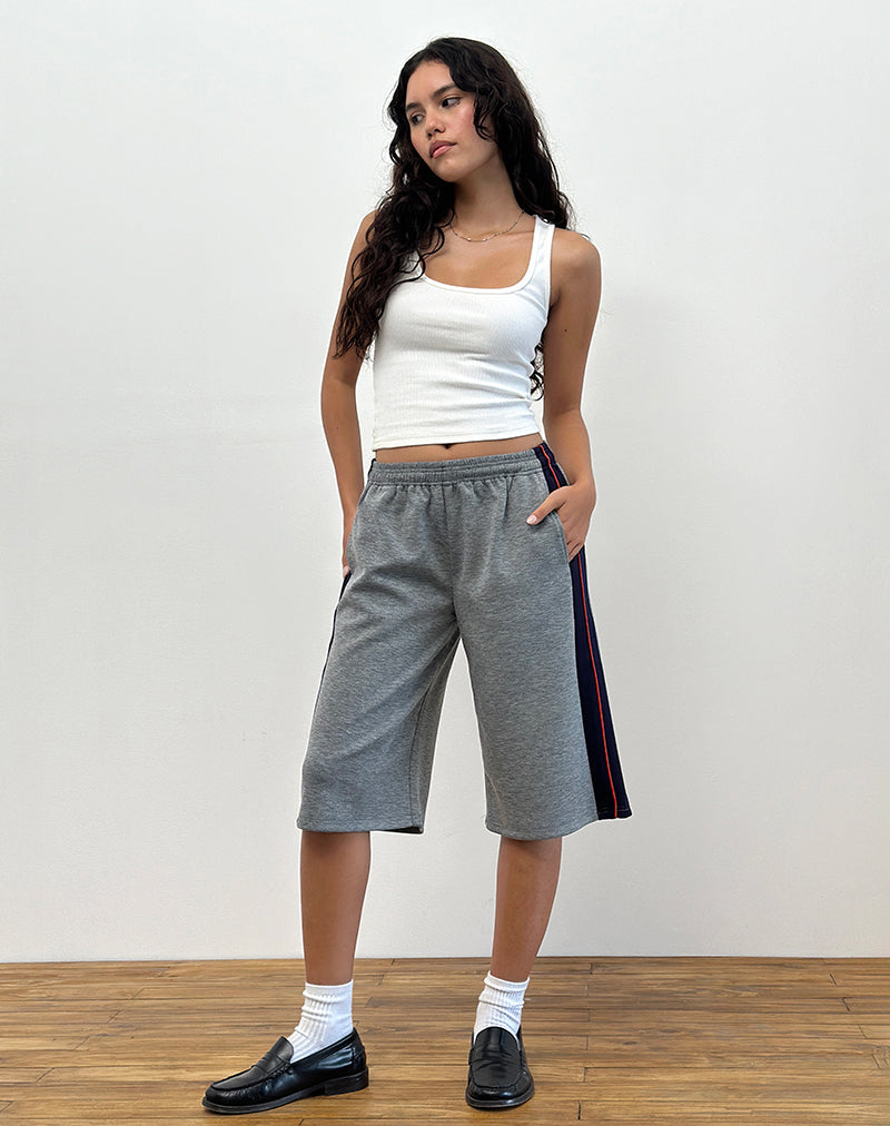 Pantaloncini Ridley a righe laterali in grigio