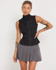 immagine di Rilyn Zip Up Vest Top in nero