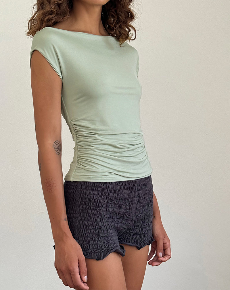 Immagine di Ritala Shirred Shorts in Beluga Grey