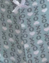 Blu polvere con cuore XO