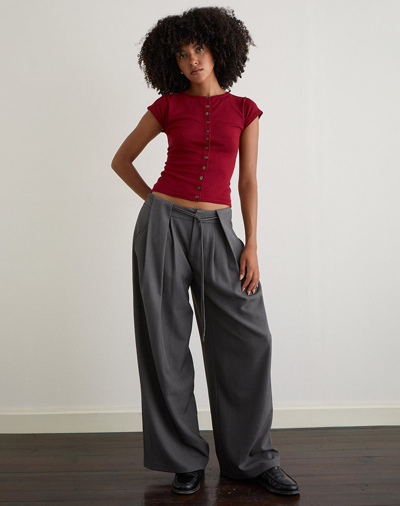 Immagine di Rivela Tie Waist Trouser in grigio