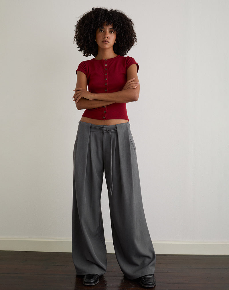 Immagine di Rivela Tie Waist Trouser in grigio
