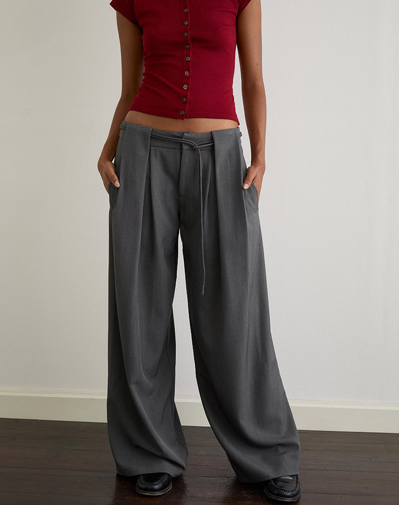 Immagine di Rivela Tie Waist Trouser in grigio