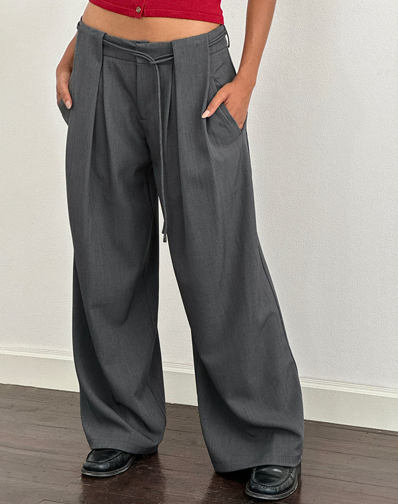 Immagine di Rivela Tie Waist Trouser in grigio