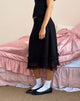 Immagine di Lenuta Gonna midi in chiffon in nero