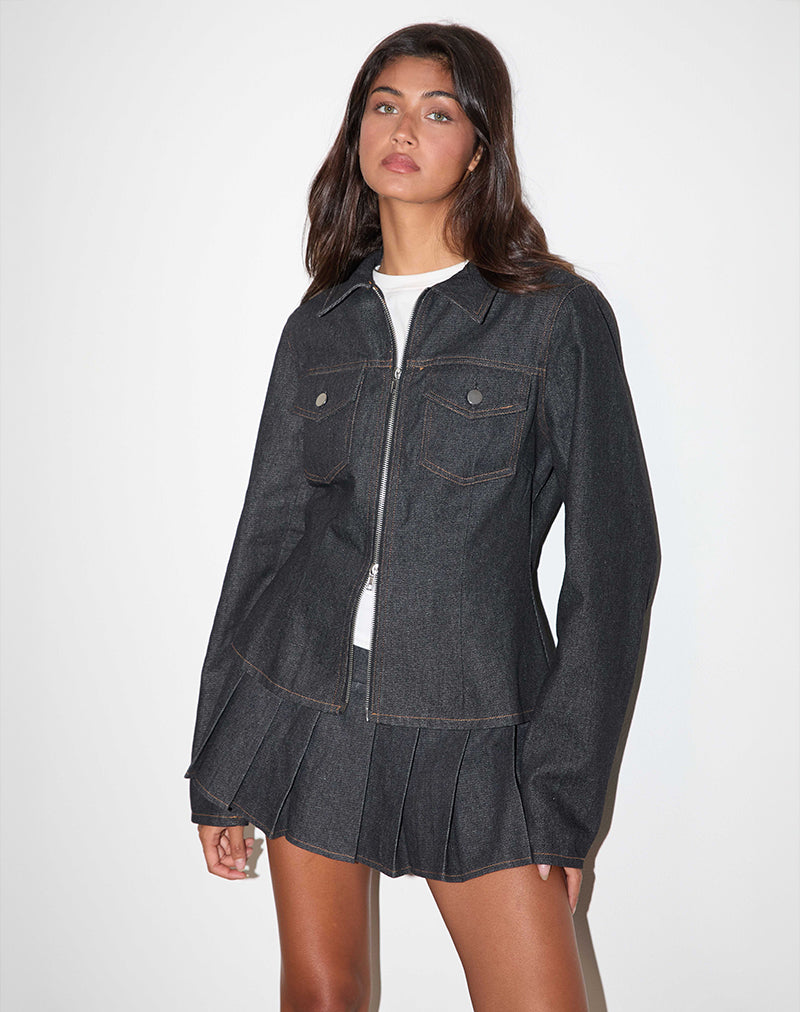 Giacca Rohana in Chambray Indigo
