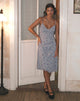 immagine di Rohaya Midi Dress in viola botanista Flock