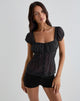 Immagine di Rolina Blusa in chiffon Mini Polka Nero