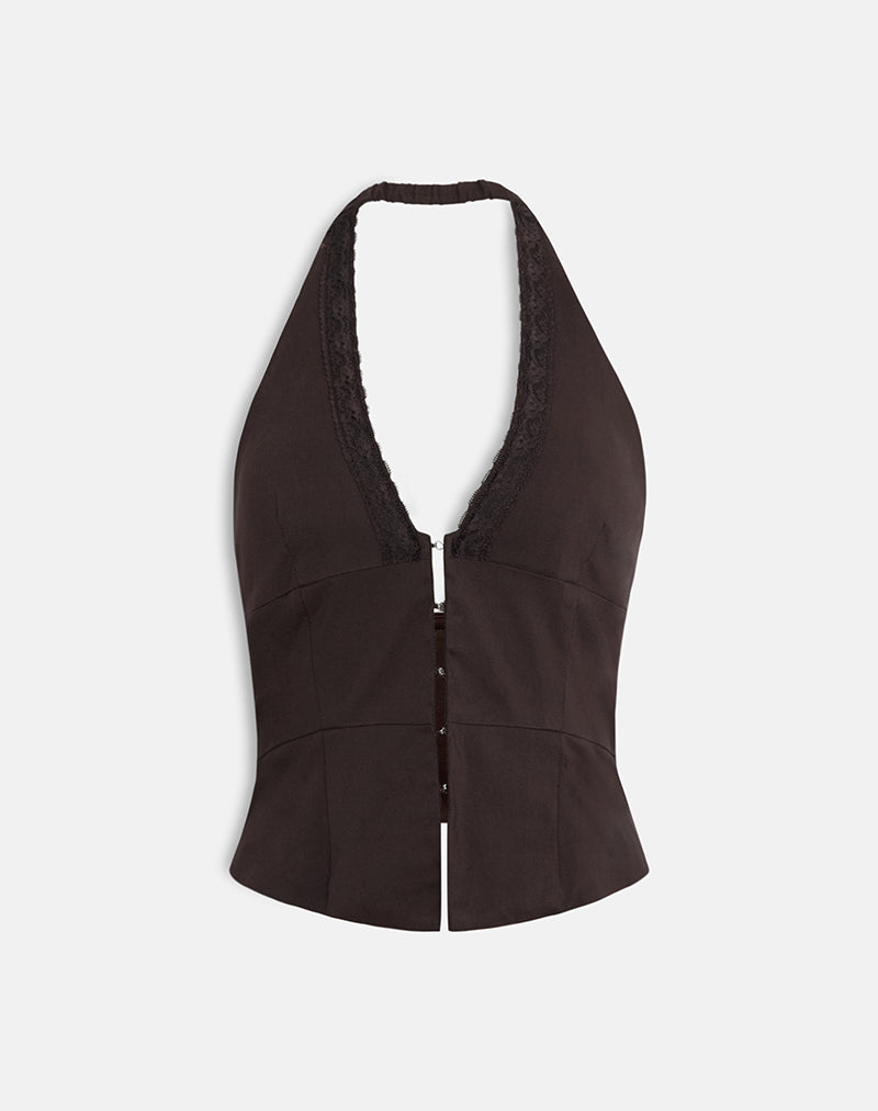 Immagine di Ronin Top in pizzo sartoriale Marrone