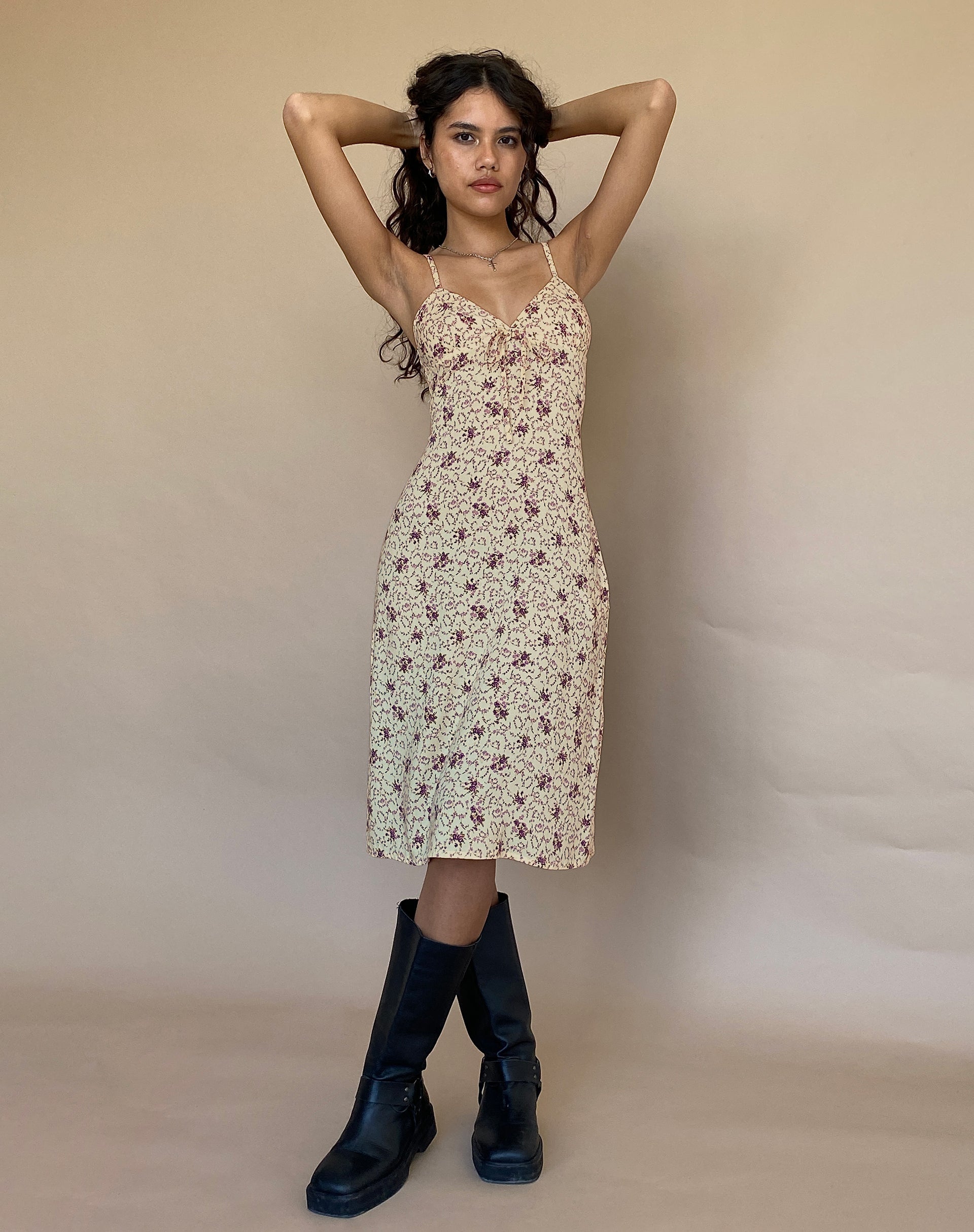 Immagine di Ronsha Midi Dress in Flower Chain Crema