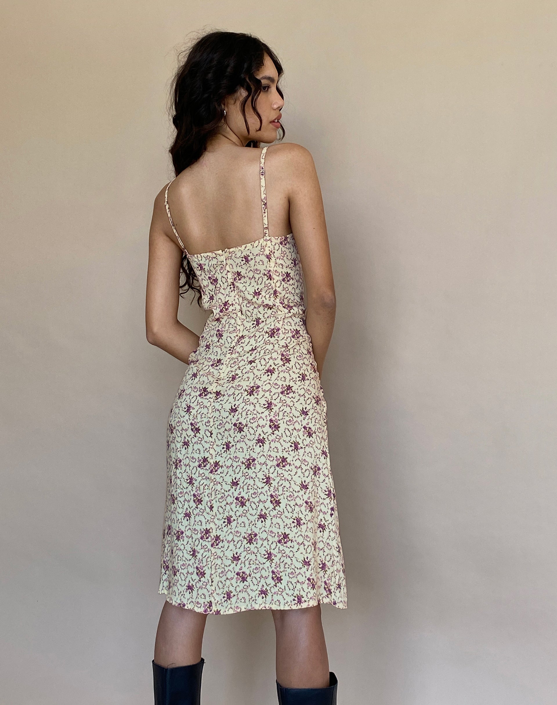 Immagine di Ronsha Midi Dress in Flower Chain Crema