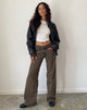 Immagine di Roomy Jeans extra larghi a vita bassa in Dark Sand