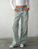 Immagine dei jeans Roomy Extra Wide a vita bassa con lavaggio Super Bleached