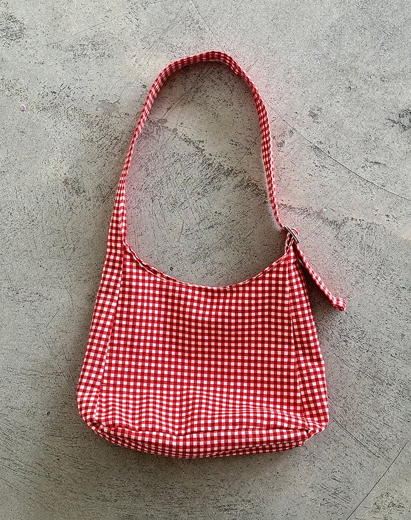 Borsa Roscoe in percalle rosso