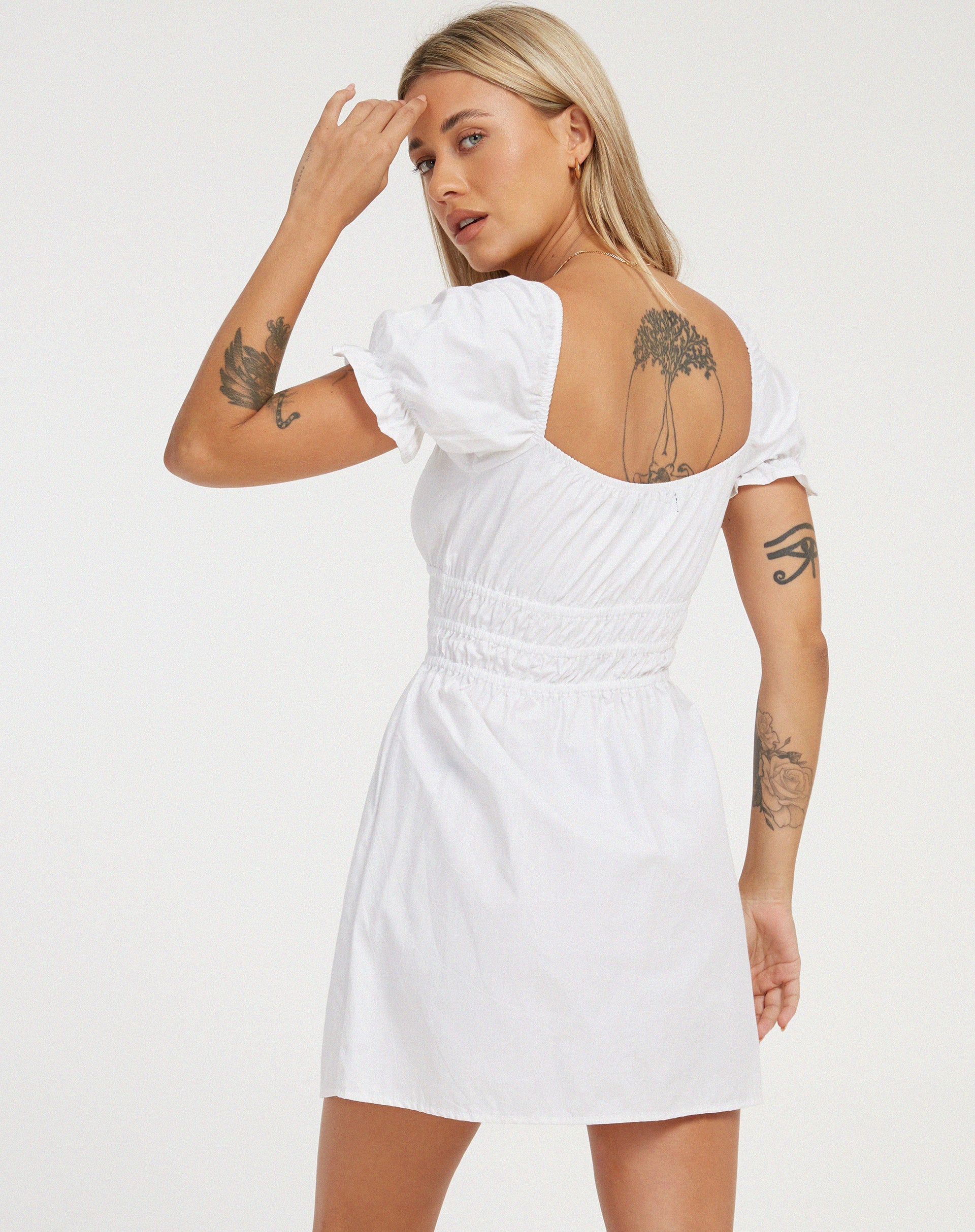 immagine di Rosmilly Mini Dress in bianco