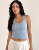 Immagine di Roxe Gilet a coste in blu Nantucket
