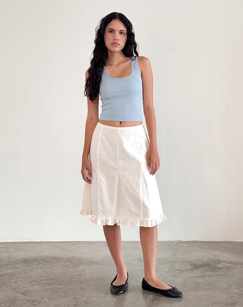Immagine di Roxe Gilet a coste in blu Nantucket