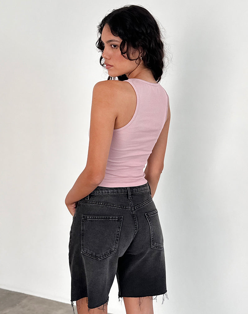 Immagine di Roxe Gilet Top a costine in rosa Lady